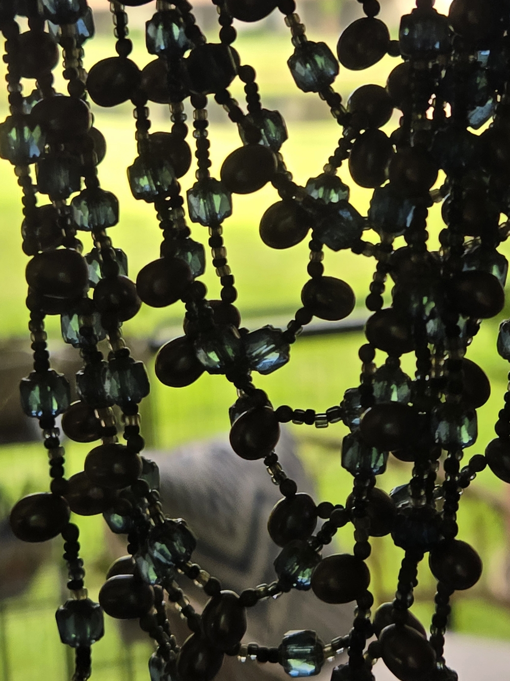 Artisan Multi Strand Freshwater Pearl Statement Necklace Boho Estate Art - Picture 11 of 16